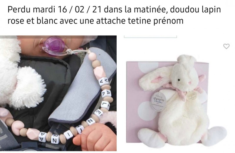Attache tétine et Doudou