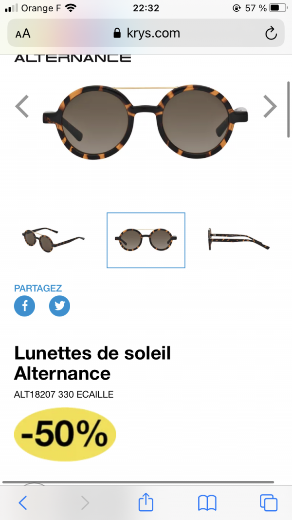 Perdu lunette de soleil