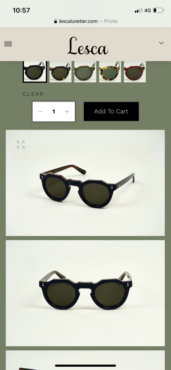 Lunettes de soleil Lesca