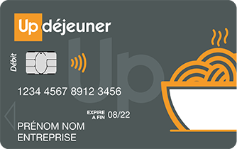 Carte déjeuner Up