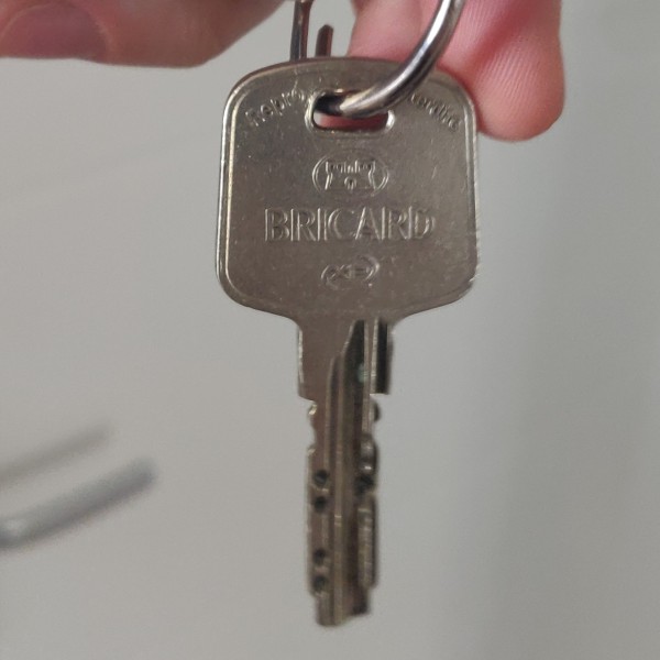 Clé seul perdu Bricard