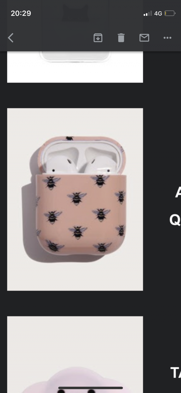Perdu AirPods / Bastia, ponte leccia / coque rose abeille