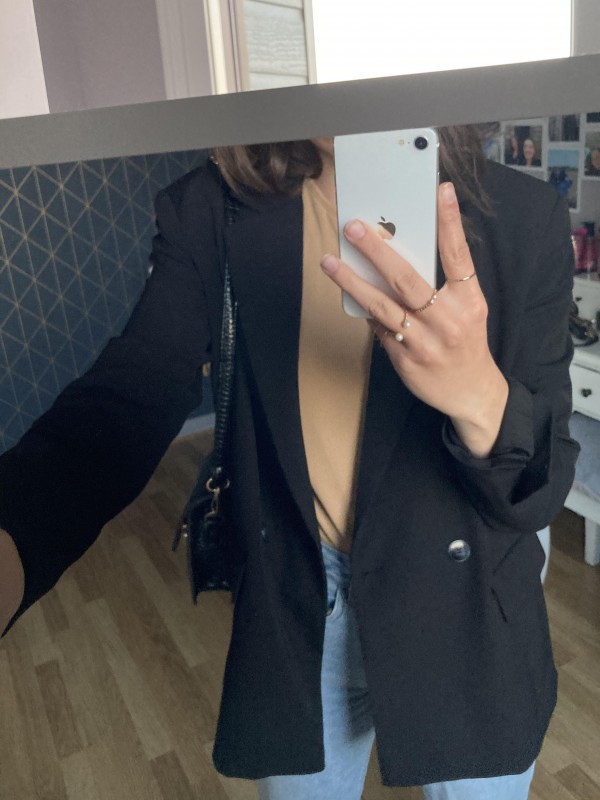 Blazer noir Bershka
