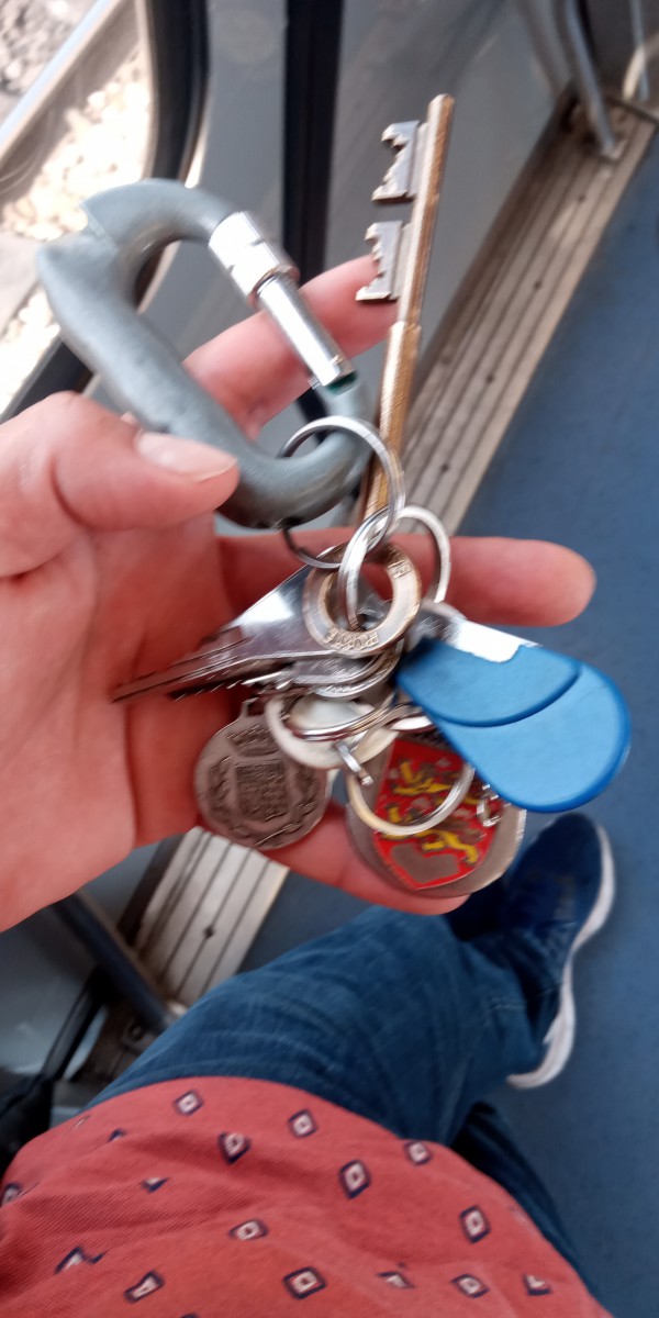 Trousseau de clés trouvé dans LE RER B en gare de Villepinte