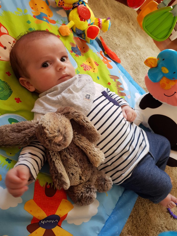 Doudou lapin Jellycat marron clair