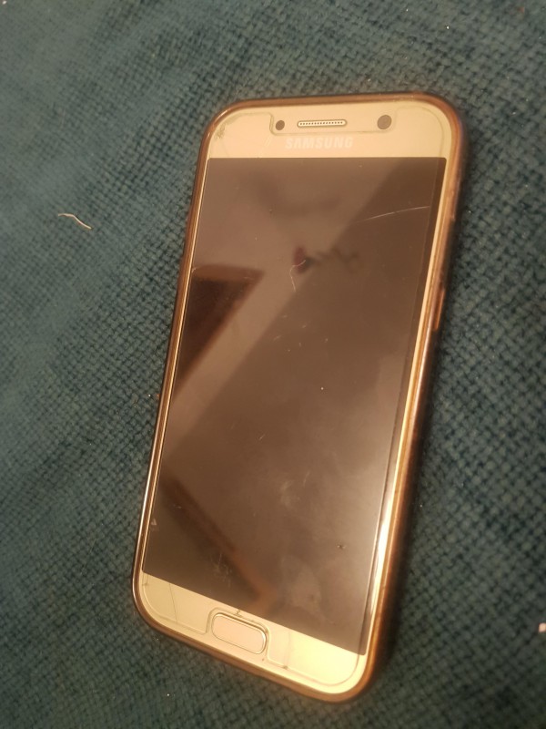 Samsung Galaxy A5 coque paillettes vertes, trouvé fontaine Châtelet