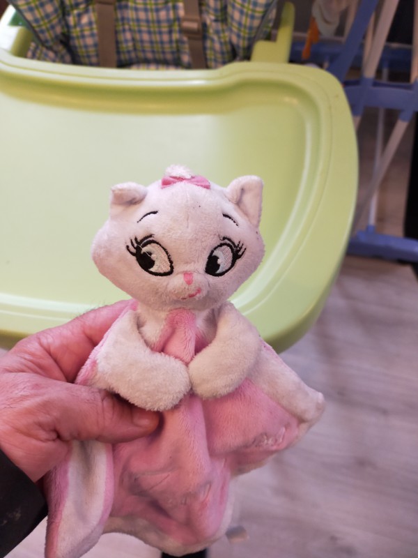 Trouvé doudou rose avec prénom