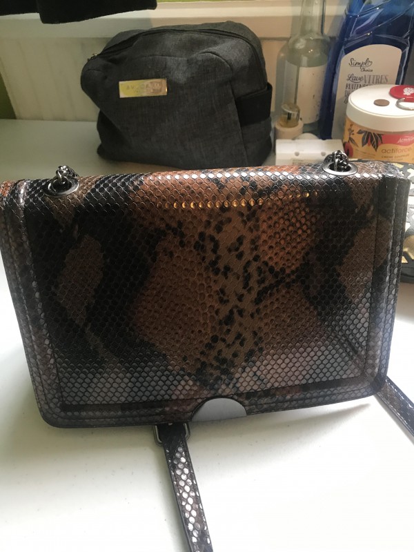 porte feuille marron faux cuir