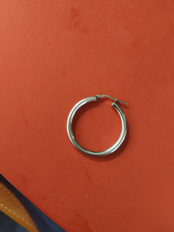 Boucle d'oreille créole argent