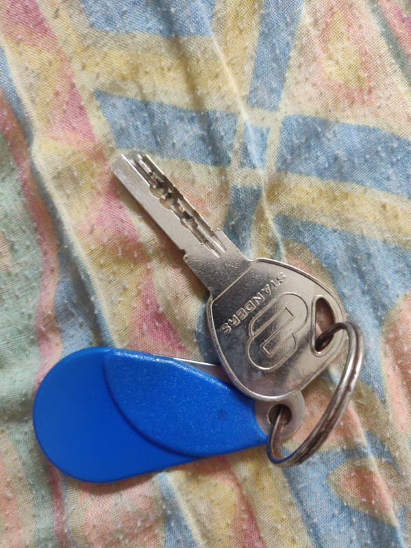 Trouvé à Cenon clé + vigik bleu