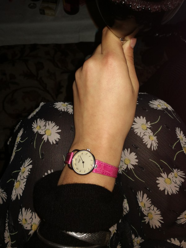 Montre Hermès bracelet rose
