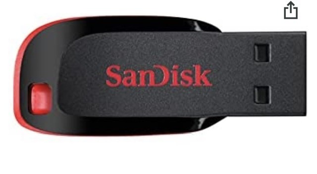 Clé USB noir et rouge