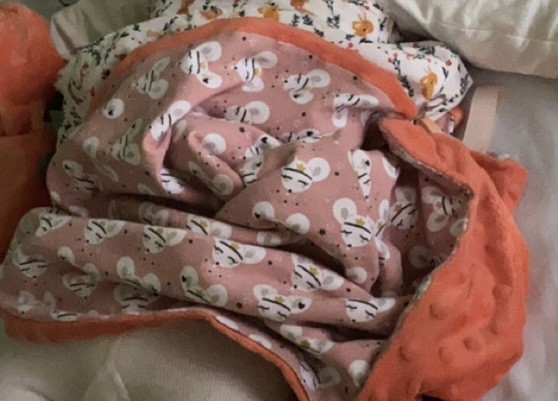 Perdu couverture bébé minky