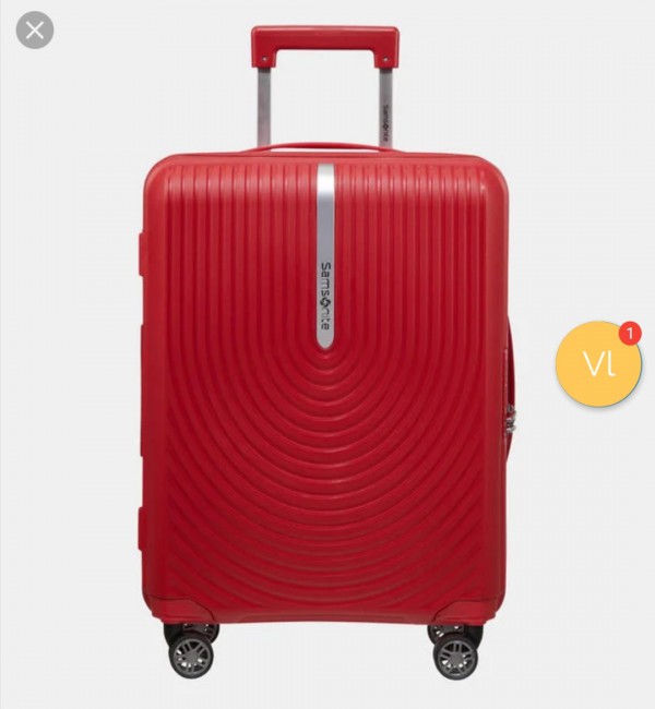 Valise cabine rouge TER Paris le Mans