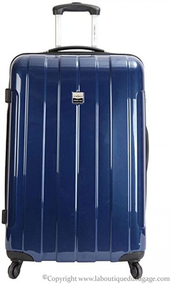 Valise bleu marine France bag, gare d’auray