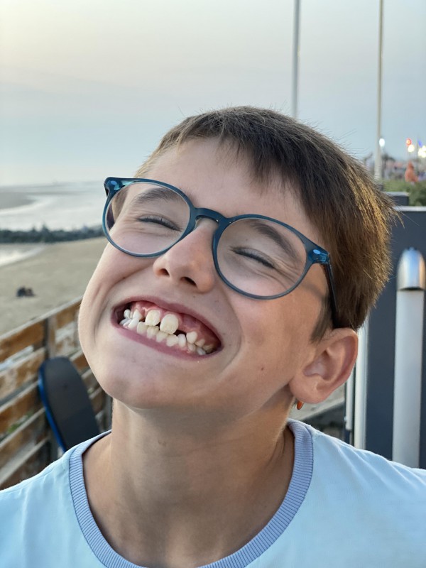 Lunettes de vue enfant bleue