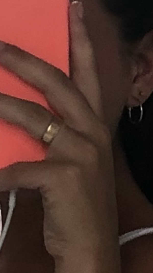 Bague large OR type alliance