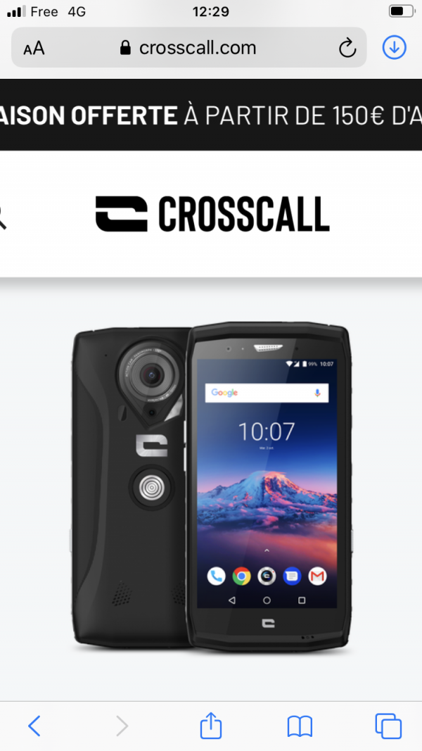 Téléphone portable CROSSCALL