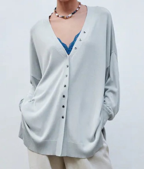 Perdu gilet Zara bleu ciel
