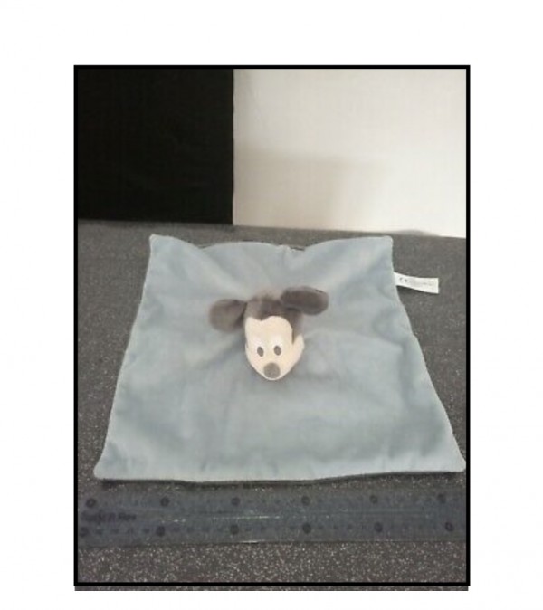 Doudou bleu gris Mickey