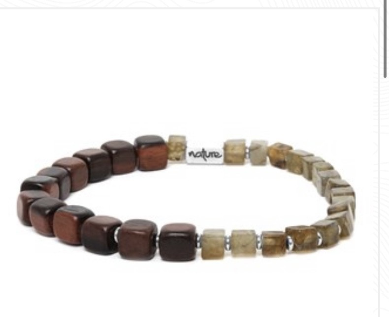 Perdu bracelet nature marron kaki