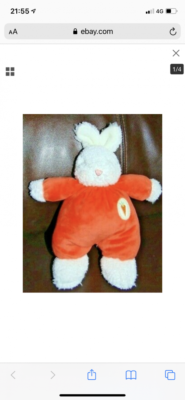Doudou lapin orange perdu au centre ville d’Arcachon