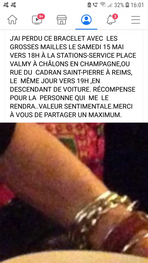 Bracelet argent gros maillons