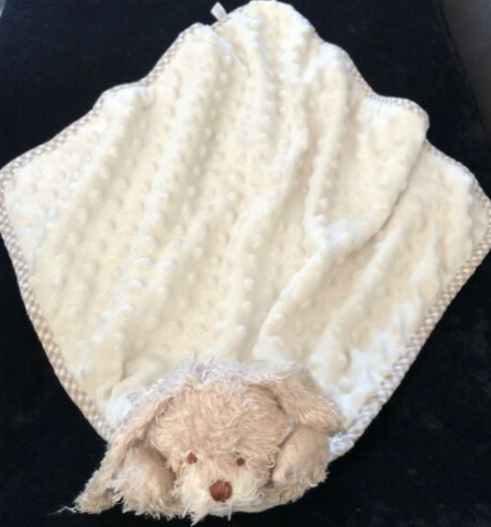 Perdu doudou lapin grand carré mini couverture