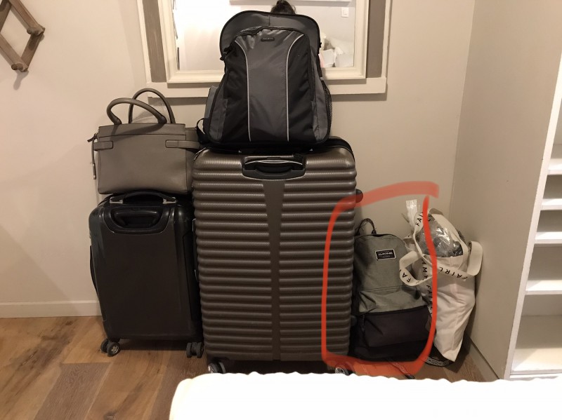 Sac à dos Dakine + appareil photo argentique