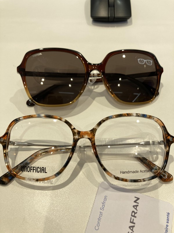 Lunette de soleil de vue marron