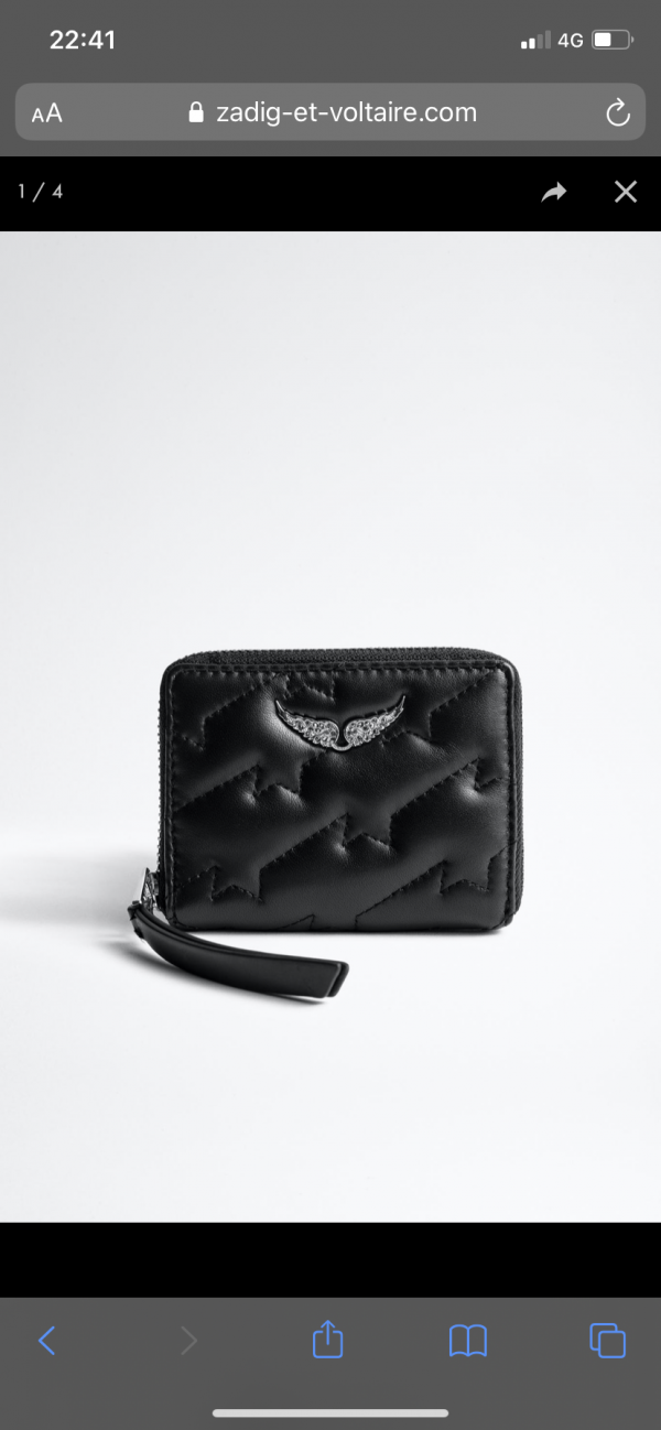 Porte monnaie zadig et voltaire noir