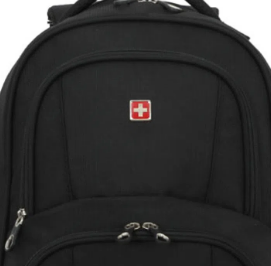 Sac à dos noir, ordinateur et objets personnels