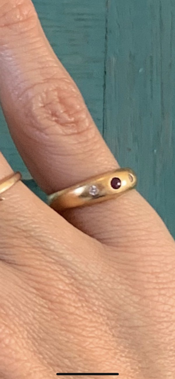 Perdue petite bague en or