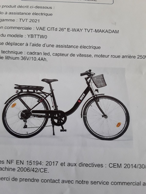VELO ELECTRIQUE VOLE A TOULOUSE RUE KENEDY