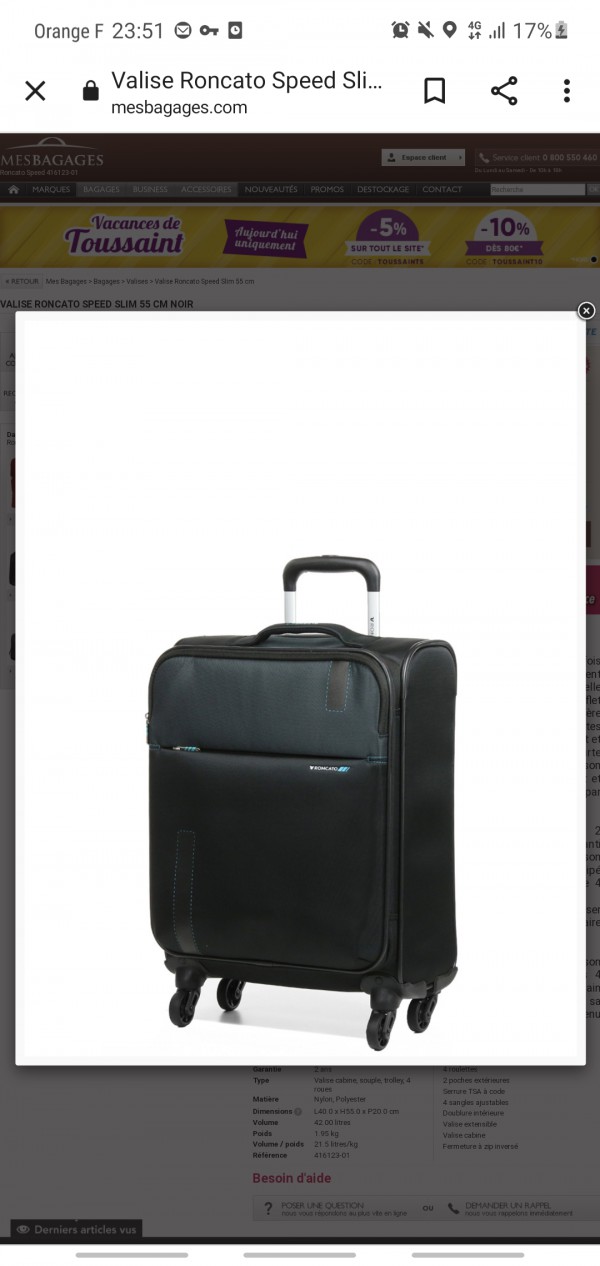 Valise Perdue (oubliée) près de ma voiture