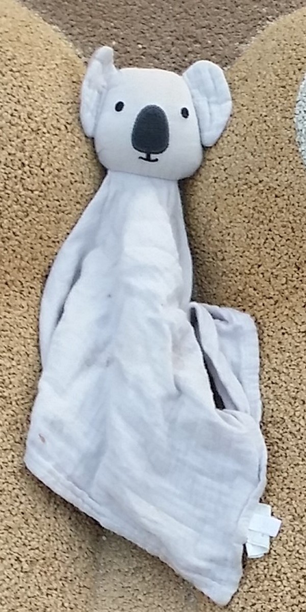 Doudou gris avec tête de koala perdu à Paris 19e