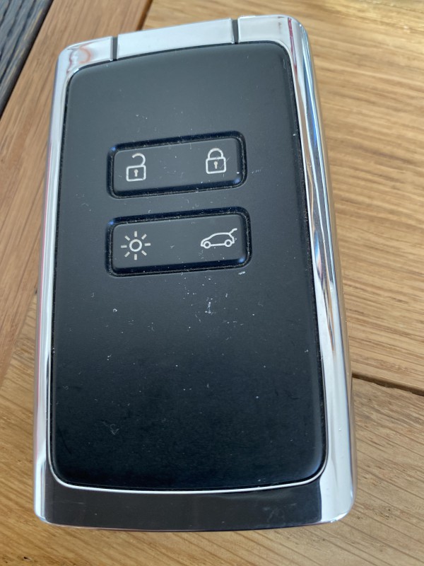 Carte clef noire, de voiture Renault Le Havre