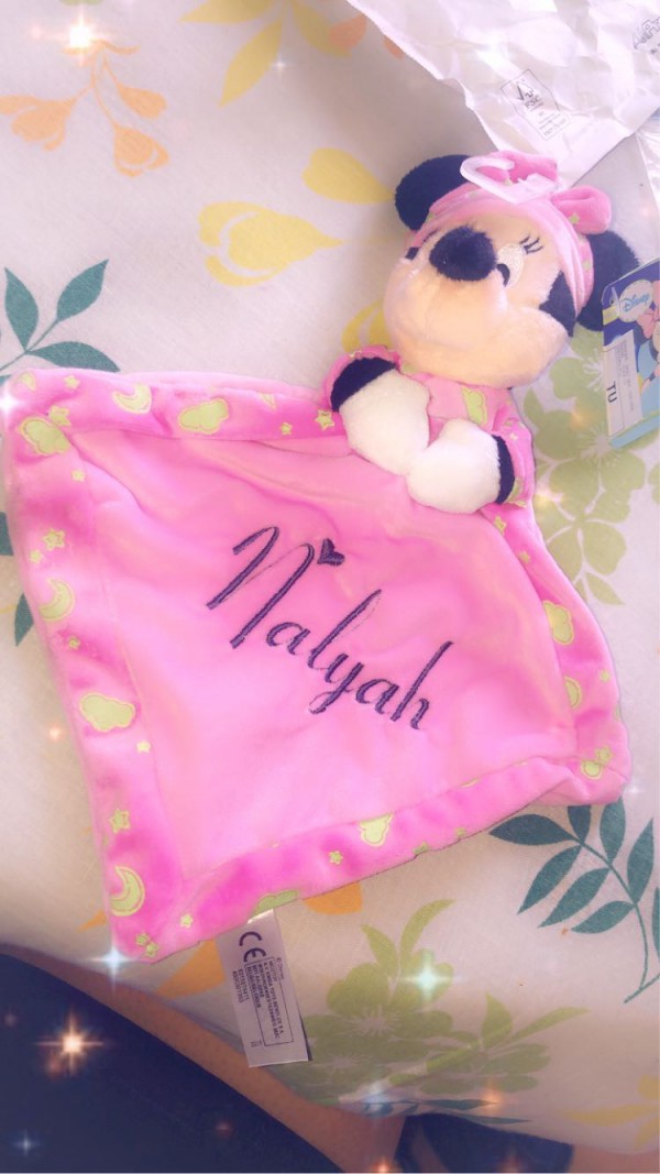 2 Doudou de naissance minnie rose avec prénom