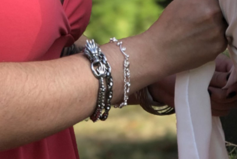 Bracelet argent dragon Bordeaux