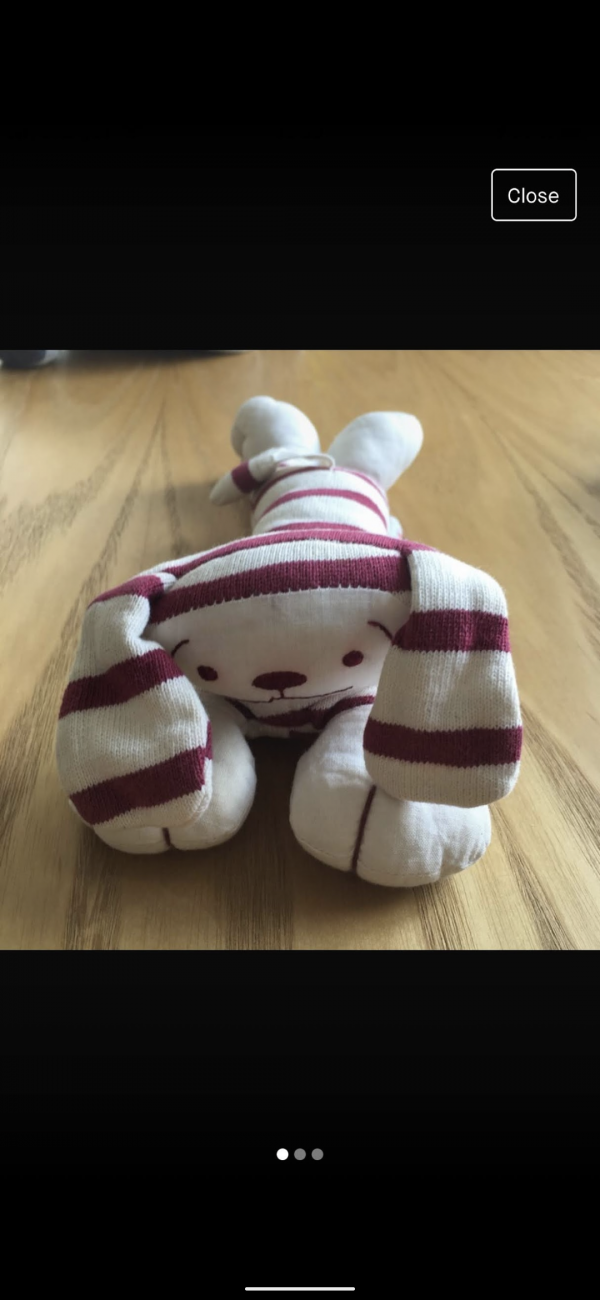 Doudou chien a la Gare de Rambouillet