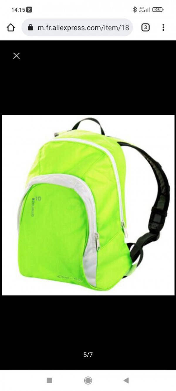 Sac à dos jaune fluo Quechua