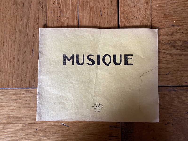 Carnet de dessin (carnet de musique)