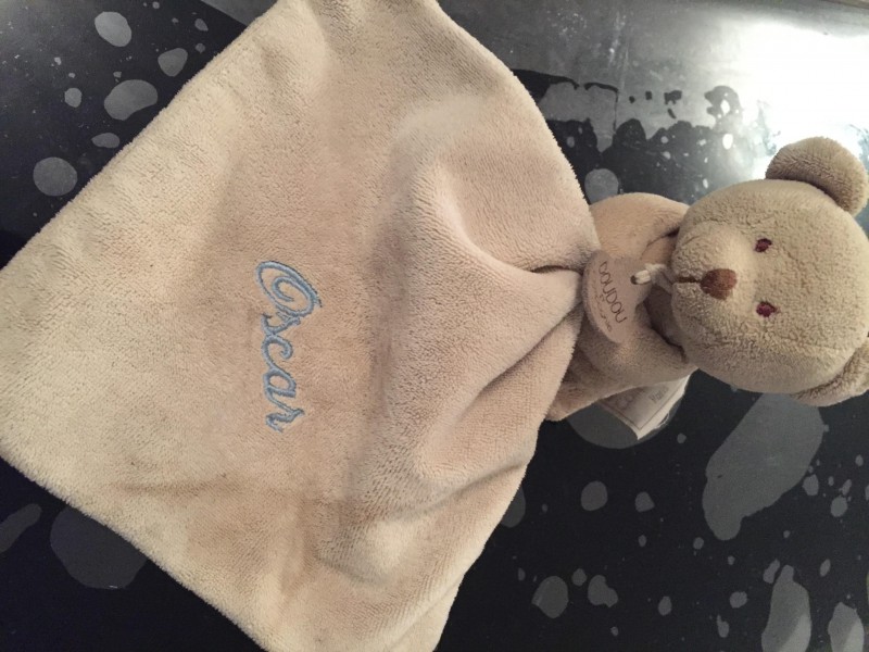 Doudou Ourson avec prénom [nom masqué]. SAINTE CONSORCE