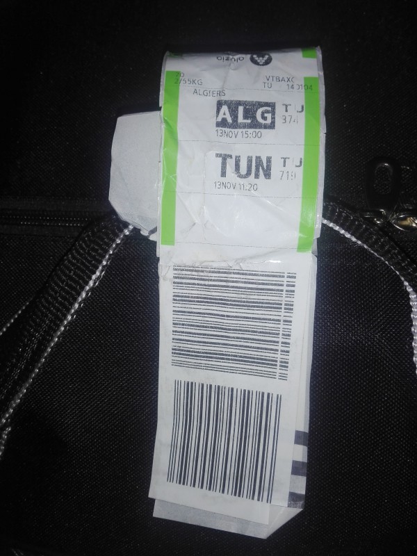 Bagage perdu sur le vol Orly_Alger du 13/11/21