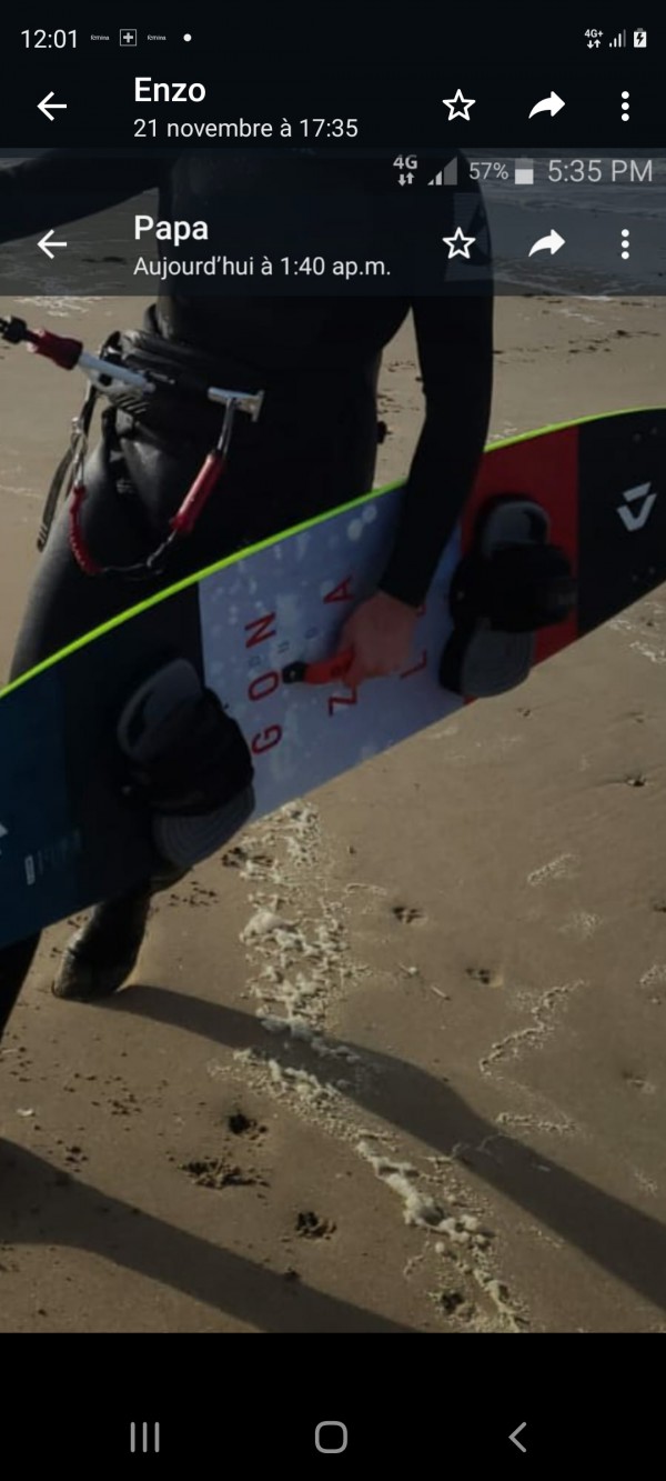 Planche de kite surf TwinTip marque DUOTONE modèle GONZALES