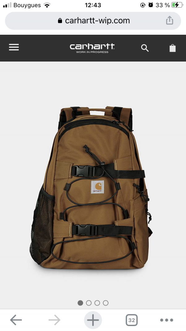 Sac à dos beige carhartt