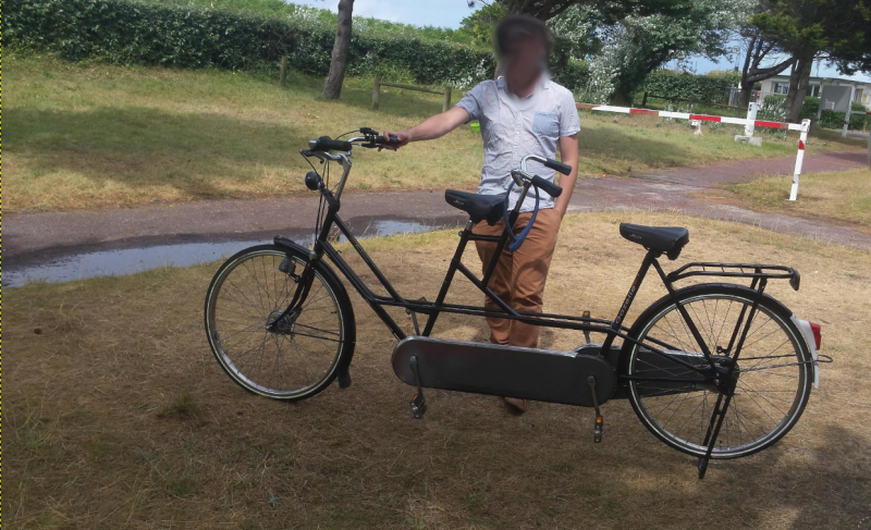 Perdu vélo TANDEM Hollandais