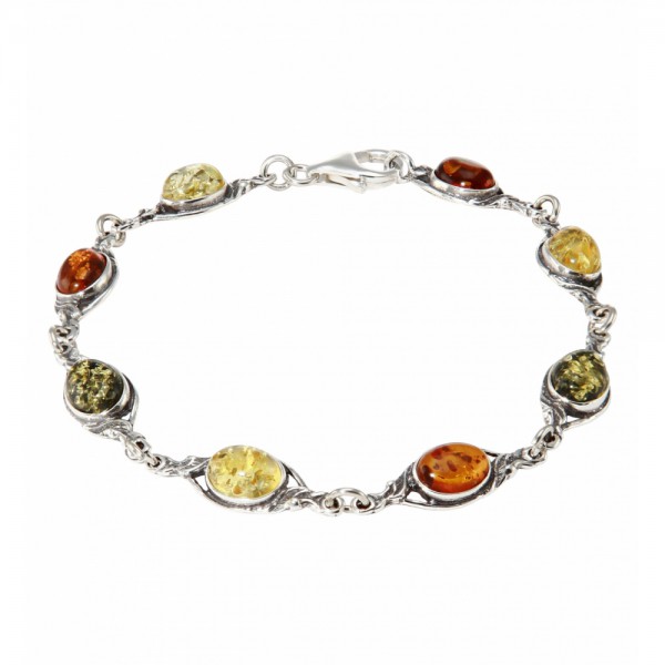 Bracelet argent et ambre centre ville saint Brieuc