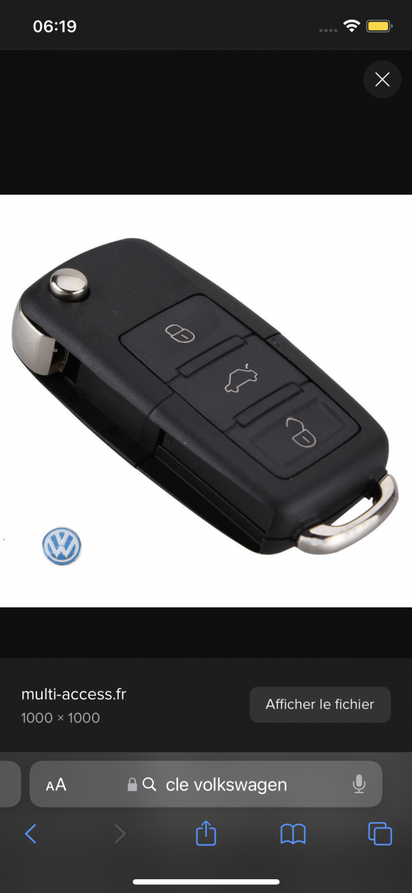 Clé Volkswagen