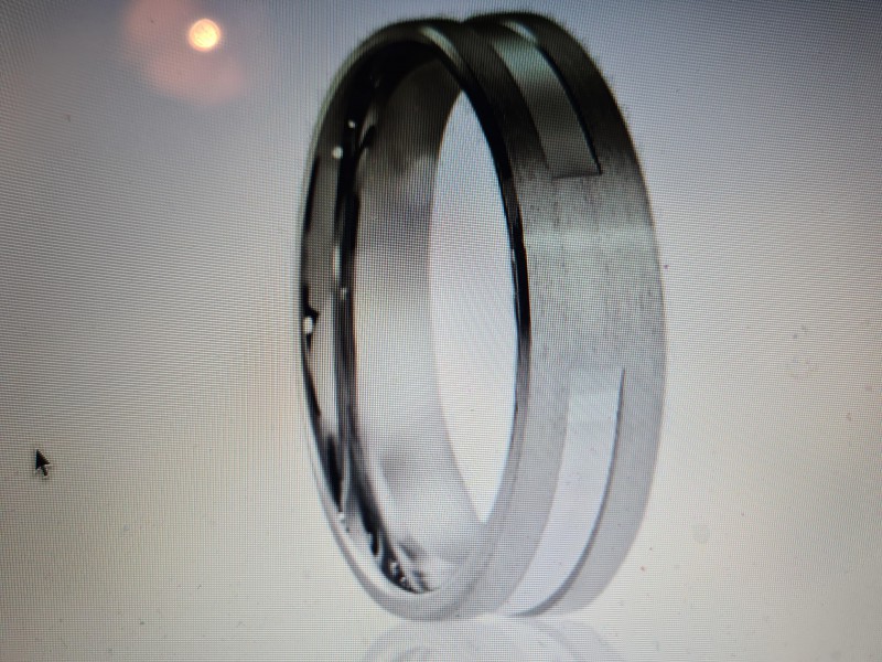 Bague homme en argent et zircon